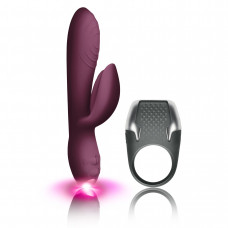 Набір для пар Climaximum Lamour: вібратор-кролик та ерекційне віброкільце, 10 режимів, USB-зарядка — Keks-Hub