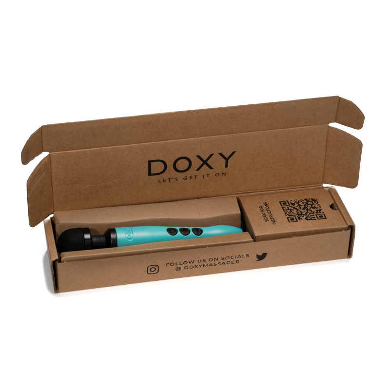 Текстура силіконового покриття вібромасажера Doxy DOXY3 USB-C TURQUOISE