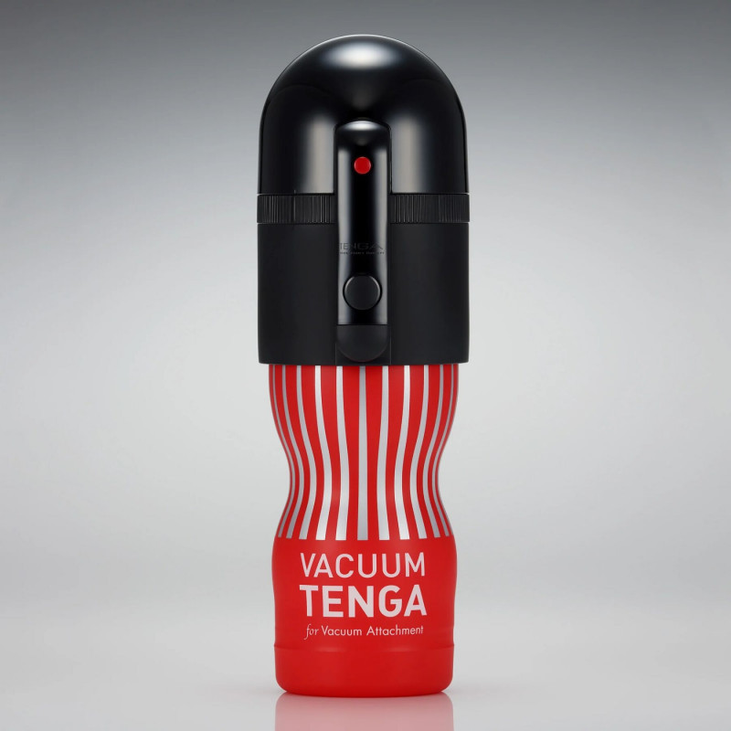 Упаковка мастурбатора Tenga VACUUM CUP, стильна чорно-біла коробка