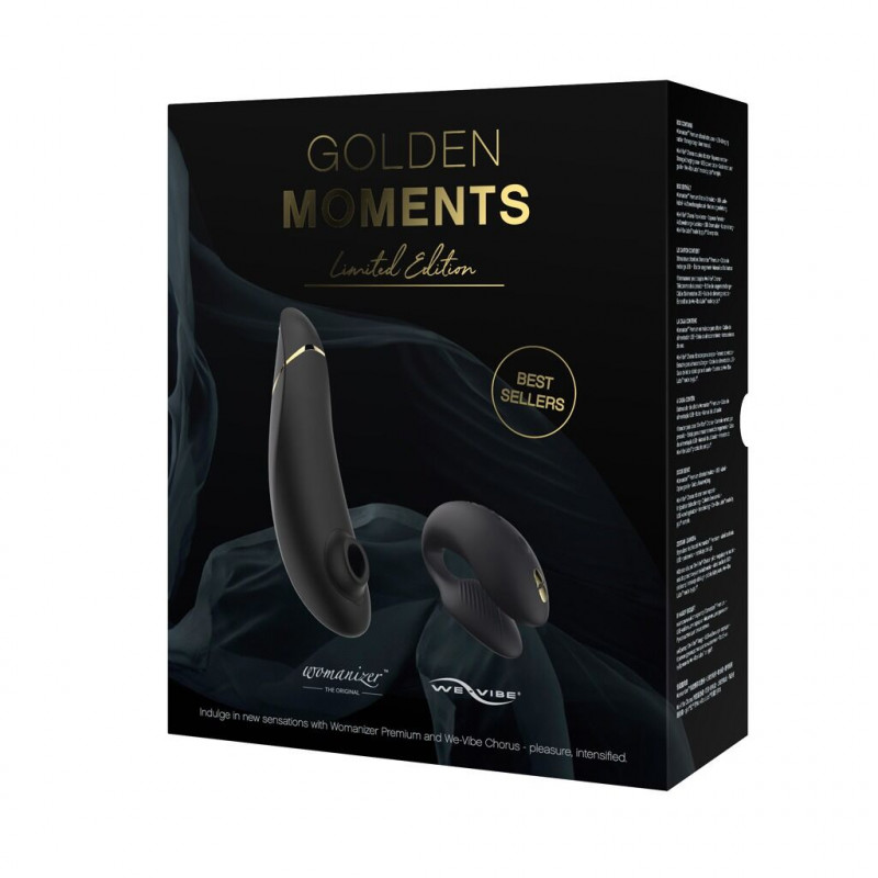 Інтимний подарунковий набір Golden Moments: Womanizer Premium та We-Vibe Chorus, ідеальний для особливих моментів