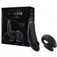 Преміальний подарунковий набір Golden Moments Womanizer Premium та We-Vibe Chorus Чорний