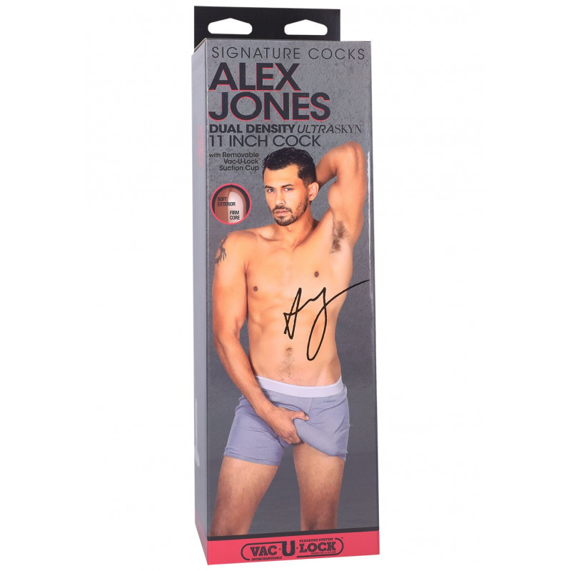 Макро-фото текстури фалоімітатора Doc Johnson Signature Cocks Alex Jones 11 дюймів