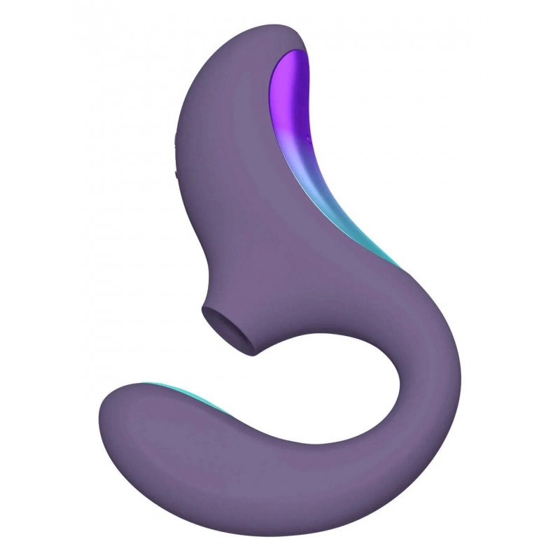 Упаковка кліторально-вагінального стимулятора LELO Enigma Double Sonic Cyber Purple: преміальний дизайн