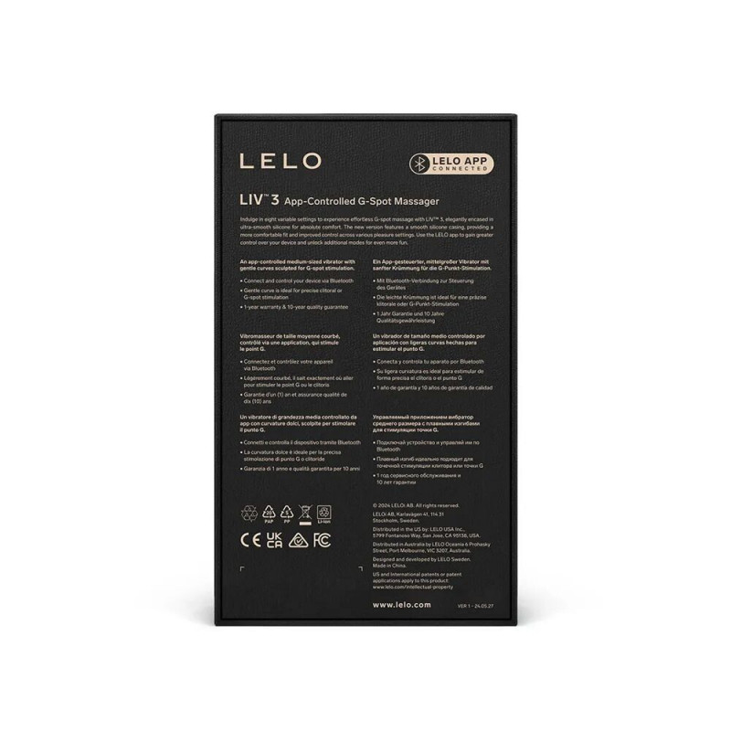 Вібратор LELO Liv 3 Plum - текстура поверхні, матеріали