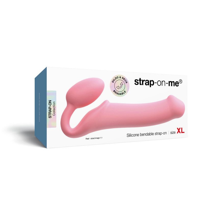 Безремінний страпон Strap-On-Me Rose XL, деталі довжини та діаметра