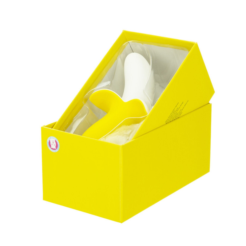 Вигнута форма вібратора BMS Banana Bliss Mini Silicone для зручної стимуляції