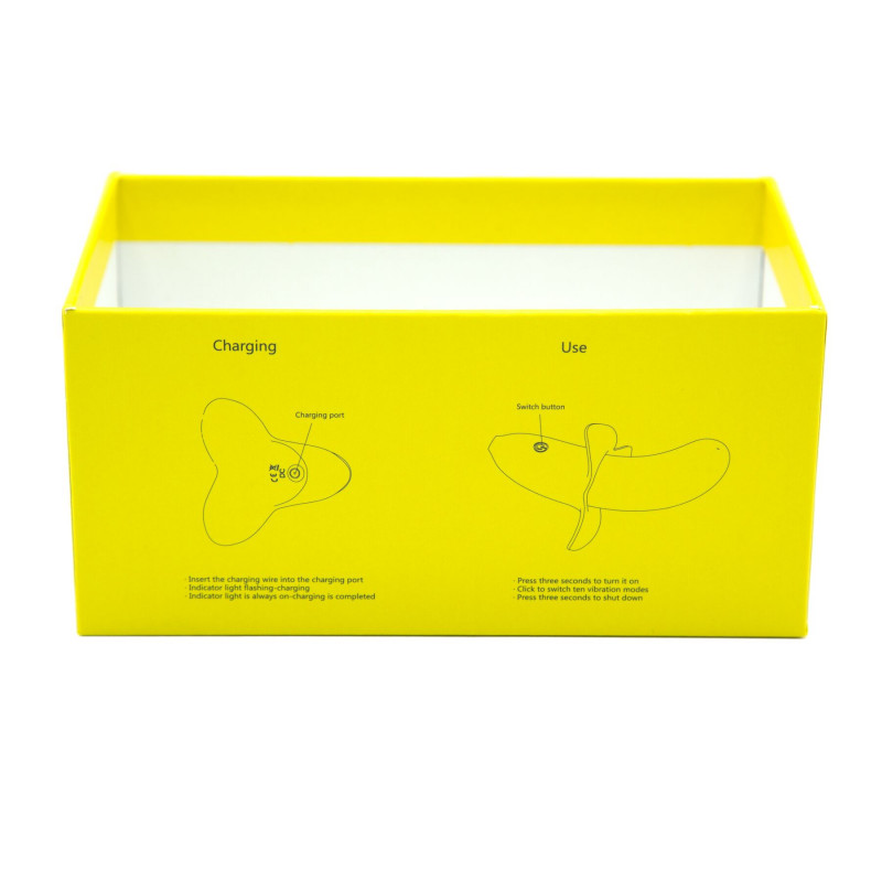 Детальний вид задньої частини вібратора BMS Banana Bliss Mini Silicone