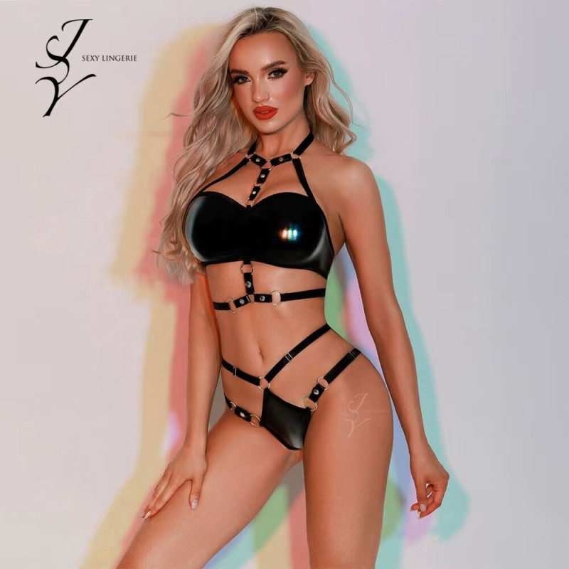 Комплект еротичної білизни JSY 5963 One Size - детальний вигляд мережива та декору