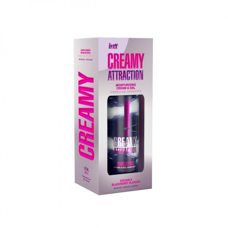 Деталі крем-гелю Intt Creamy Attraction Blackberry 100мл: ягоди чорниці, аромат