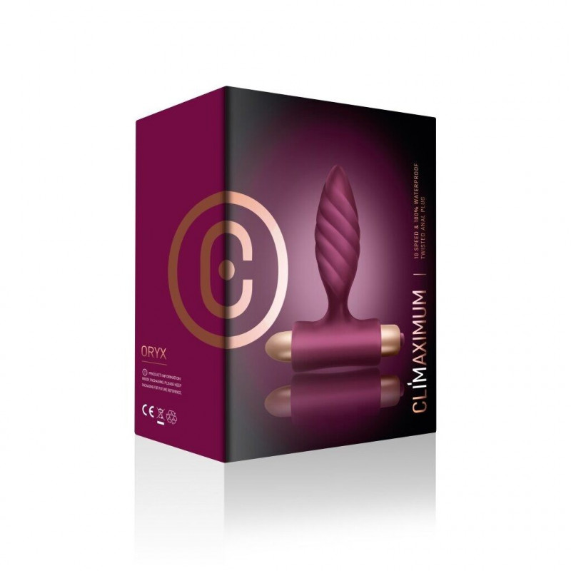 Текстура анальної пробки Climaximum Oryx - приємна на дотик, гладка поверхня