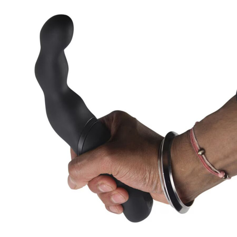 Масажер простати Rocks Off Adapt - демонстрація роботи, легке натискання на кнопки