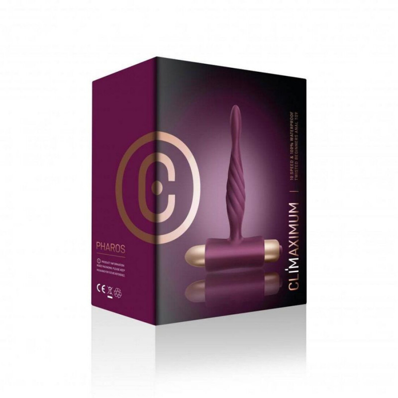 Анальний вібратор Climaximum Pharos - упаковка, стильний дизайн