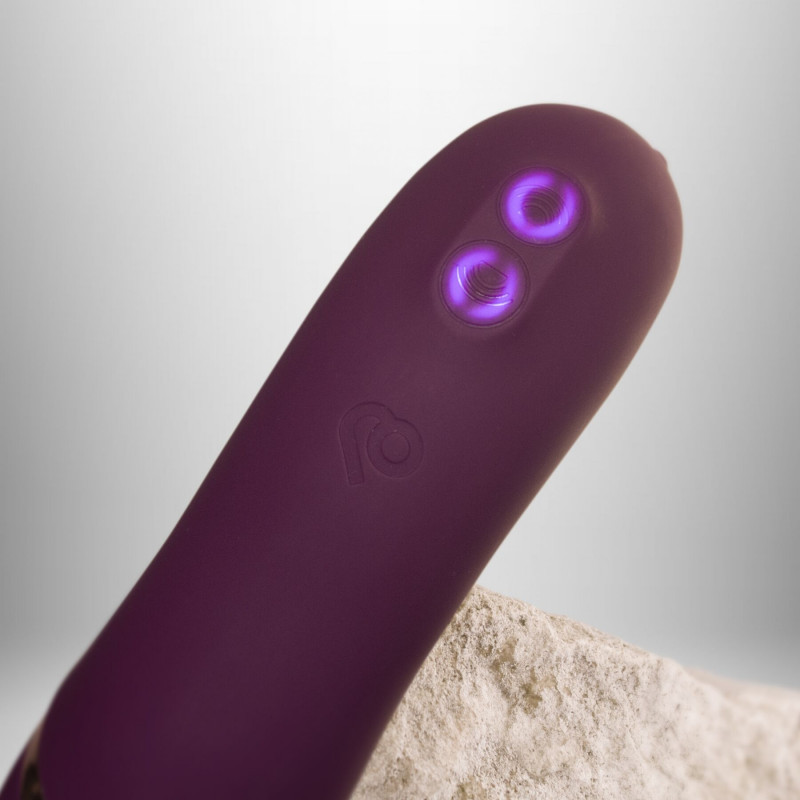 Вібратор Rocks Off Variety Burgundy - ефектний ракурс, акцент на кольорі