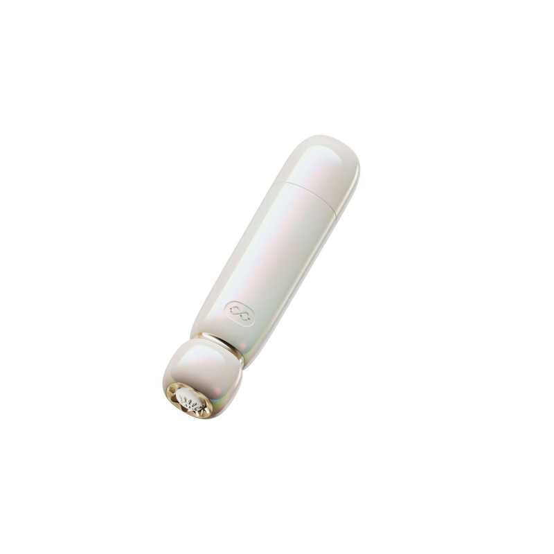 Близький план силіконової текстури вакуумного стимулятора Zalo Lia Floral White