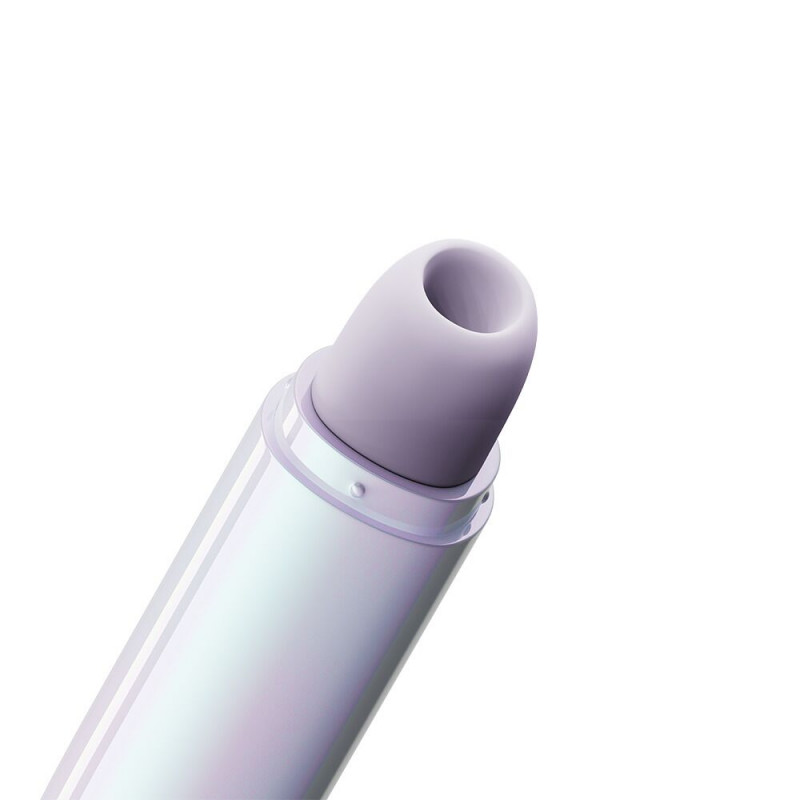 Вигляд зверху вакуумного стимулятора Zalo Lia Lavender Purple, отвір для вакууму