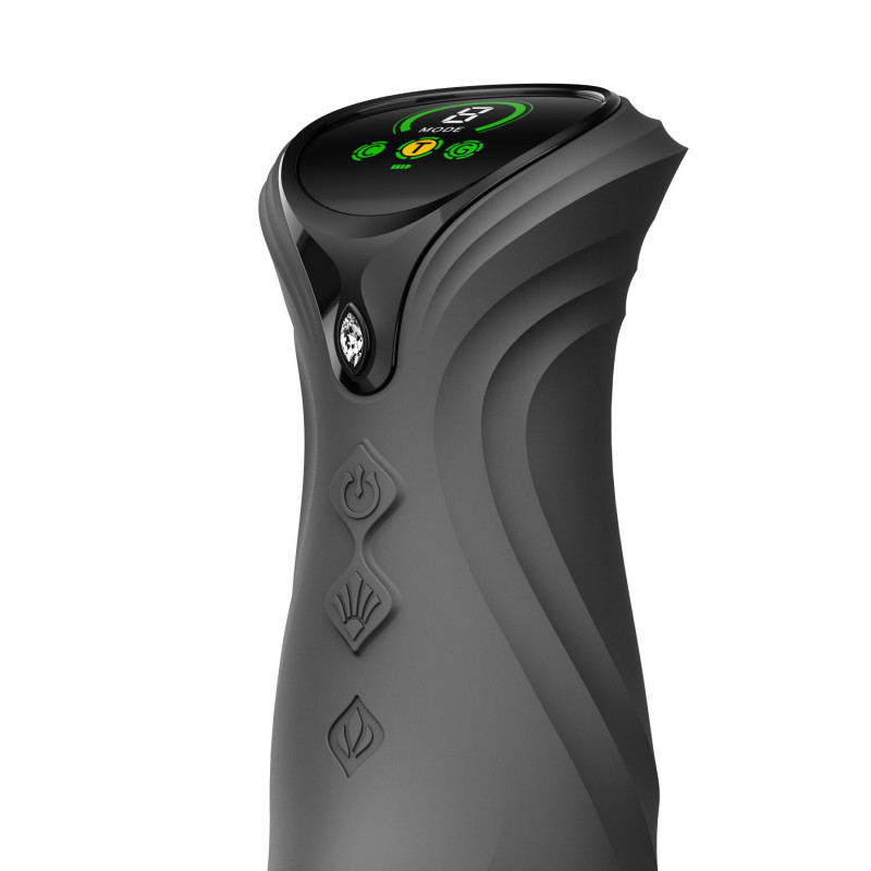 Загальний вигляд набору вібратора Zalo Mose 2 Obsidian Black з усіма комплектуючими