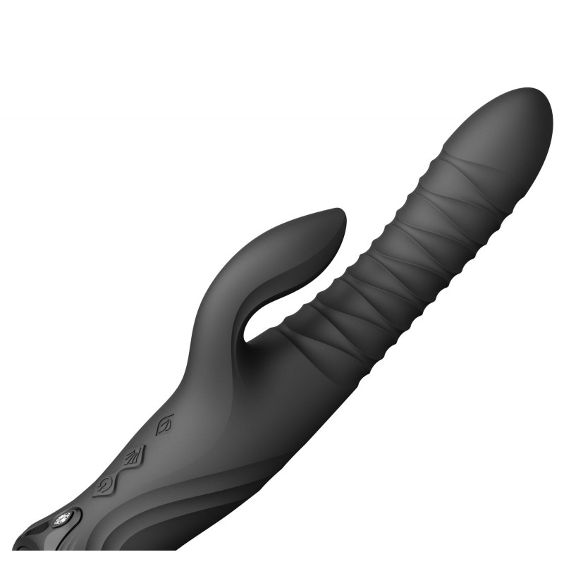 Стилізація вібратора Zalo Mose 2 Obsidian Black: чорний глянцевий вигляд