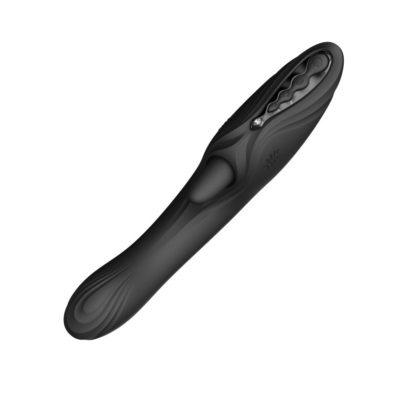Смарт-вібратор Zalo Ares Obsidian Black - текстура силікону, гладка поверхня