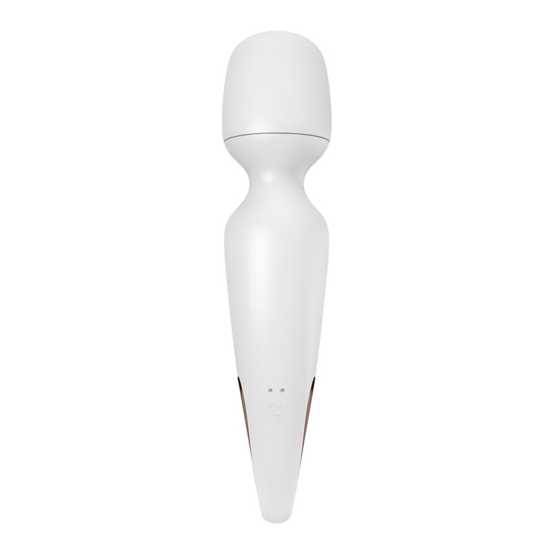 Вібромасажер Satisfyer Wand-erland White/Rosegold, текстура поверхні