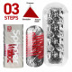 Мастурбатор Tenga Spinner DX 03 Steps, вид збоку, що демонструє деталі