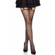 Панчохи Leg Avenue Daisy Dot Fishnet Stockings Black - деталі візерунка горошок