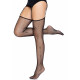Текстура сітки та горошку на панчохах Leg Avenue Daisy Dot Fishnet Stockings Black