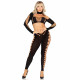 Комплект Leg Avenue Seamless Cut-Out Crop Top and Legging: крупний план вирізів на кроп-топі