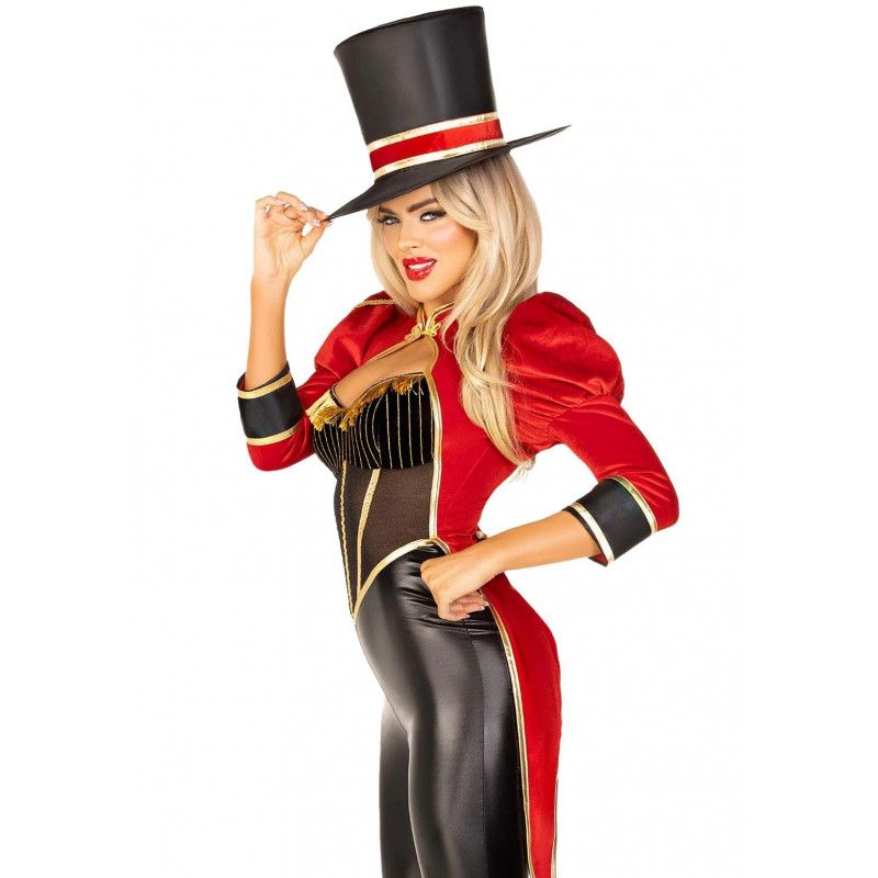Костюм циркачки Leg Avenue Circus Ringmaster Diva Catsuit S в упаковці, готовий до відправки