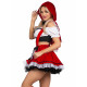 Детали костюма Красной Шапочки Leg Avenue Flirty Miss Red: текстура ткани