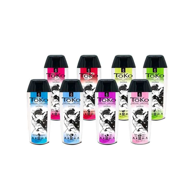 Упаковка лубриканта Shunga Toko AROMA Raspberry Raspberry 165 мл: вид збоку