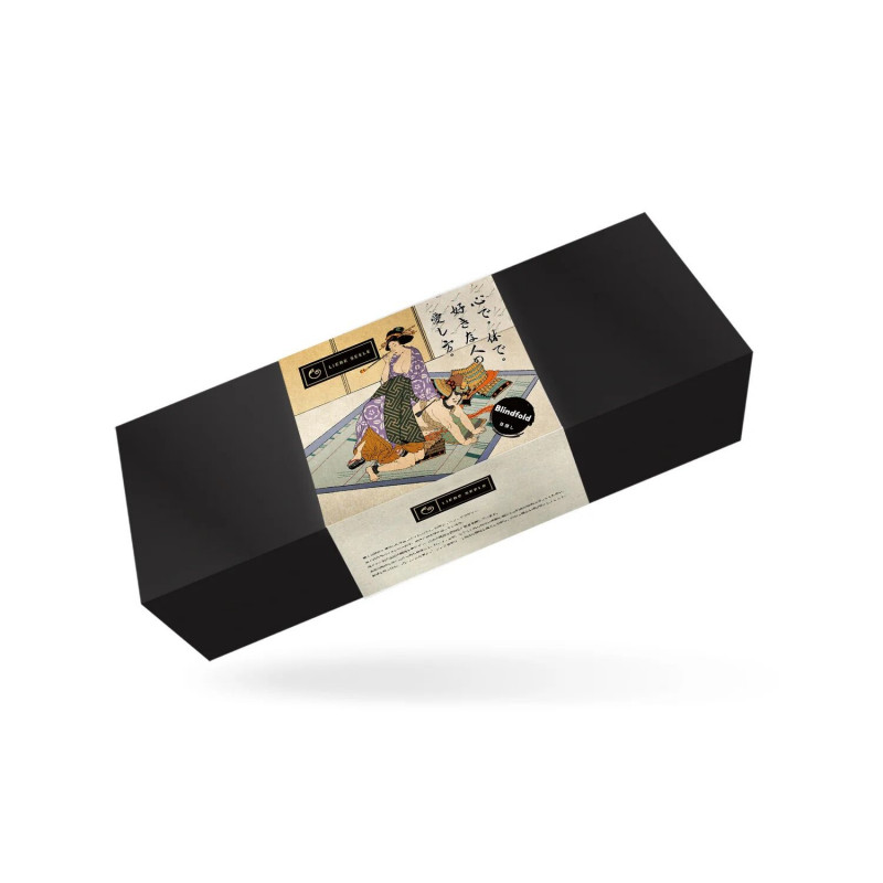 Шкіряна маска Liebe Seele Samurai Blindfold - детальний вигляд збоку, витончений дизайн