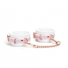 Наручники Liebe Seele Fairy Goat Leather White & Pink