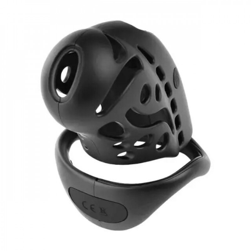 Клетка для члена LOCKINK SEVANDA Nautilus Estim Chastity Cage с электростимуляцией - текстура материала, высокое качество