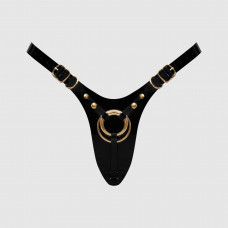 Трусики для страпона Strap-On-Me Leatherette Harness Fabulous - One Size - Black Glossy — Keks-Hub