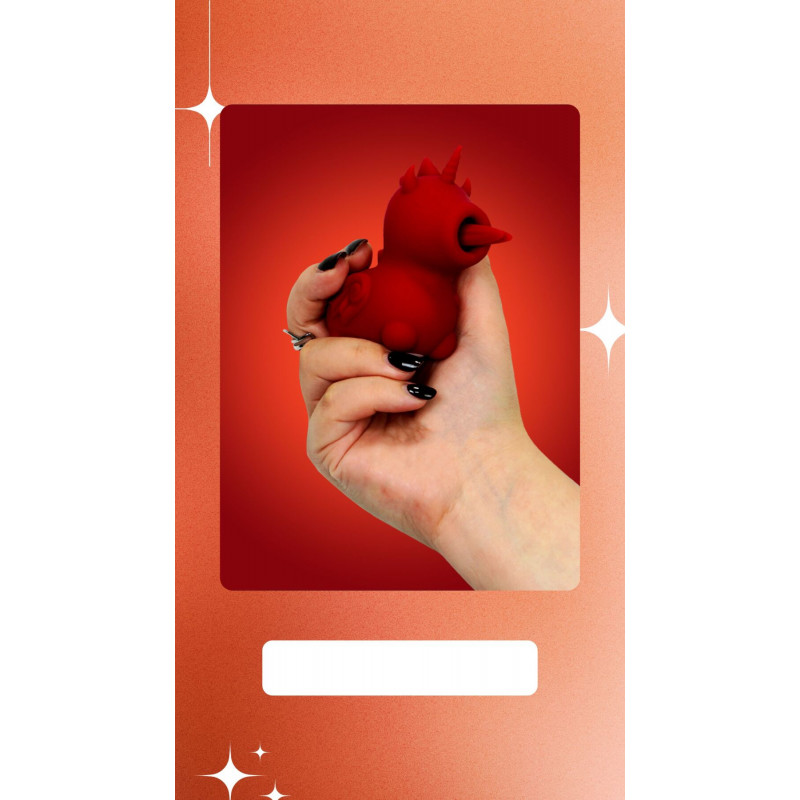 Вібратор Unihorn Blaze Diablo в дії, демонструє вібрації