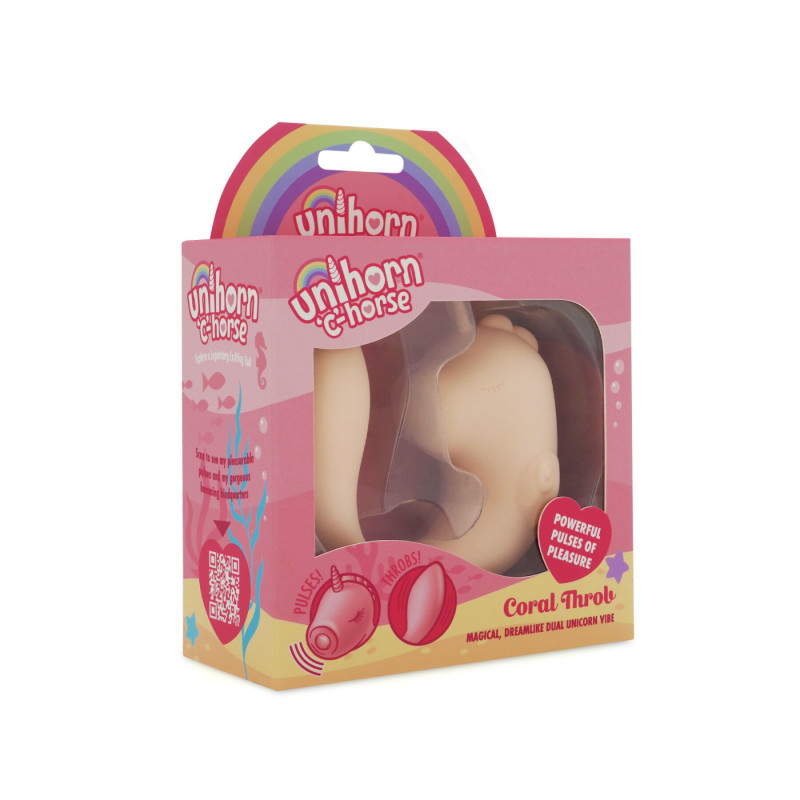 Детальний вид Unihorn C Horse Coral Throb: вигнутий кінчик для точкової стимуляції