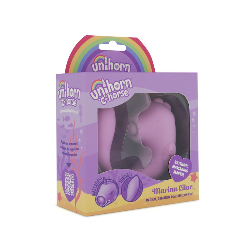 Вигляд на два мотори вібратора Unihorn C Horse Marina Lilac