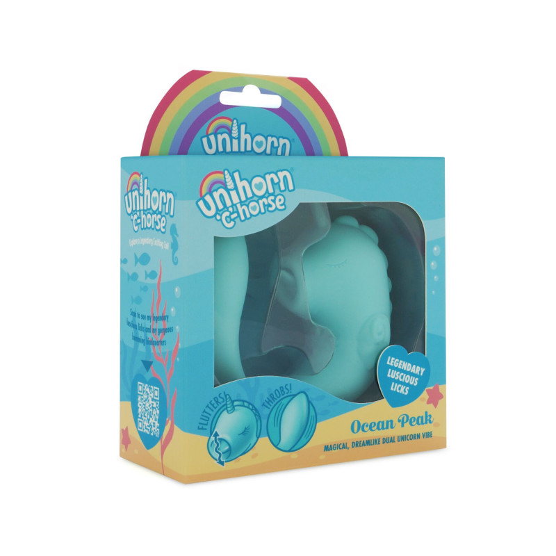 Вібратор-єдиноріжка Unihorn C Horse Ocean Peak, демонстрація подвійної стимуляції