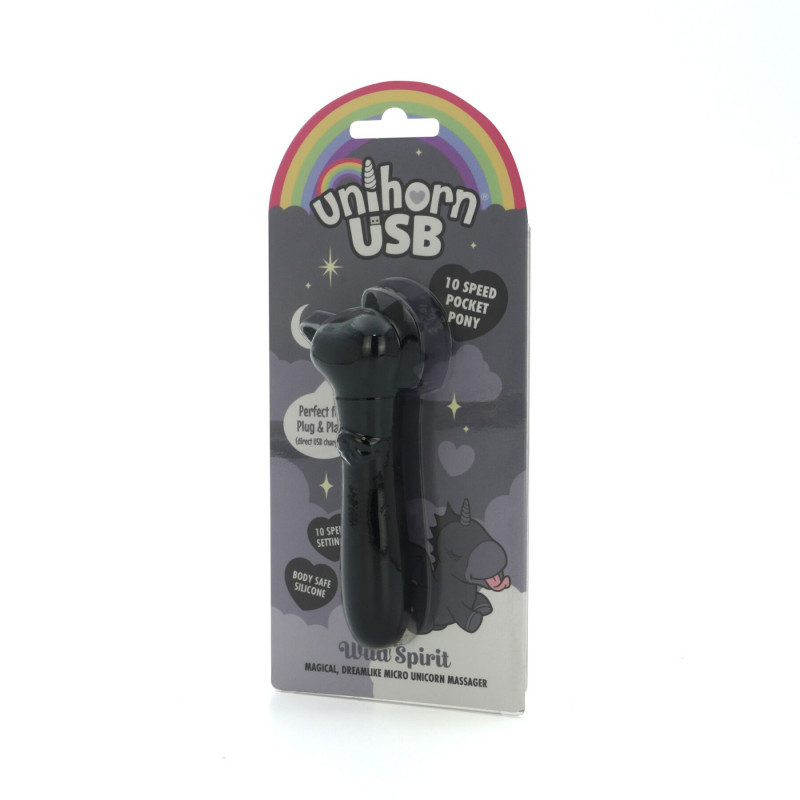 Упаковка вібратора-кулі Unihorn Wild Spirit USB Bullet, стильна та компактна