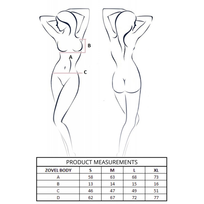 Жіноче боді Passion ZOVEL BODY світло-сірого кольору, демонстрація еластичності