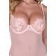 Боді Passion ZOVEL BODY light pink XL - деталі застібки, якість виконання