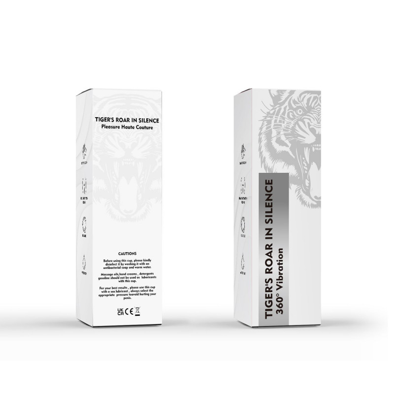 Інтер'єрний елемент мастурбатора Men Powerup TIGERS ROAR IN SILENCE 360° Vibration - показ внутрішньої структури