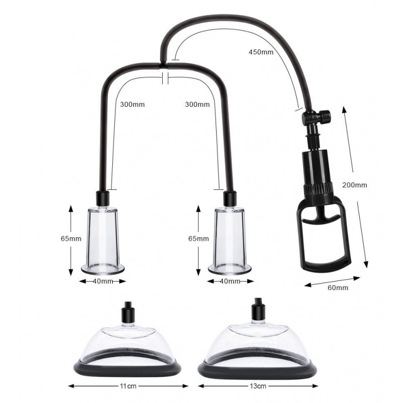 Вакуумна помпа Men Powerup Passion Pump, вид збоку, демонстрація пристрою