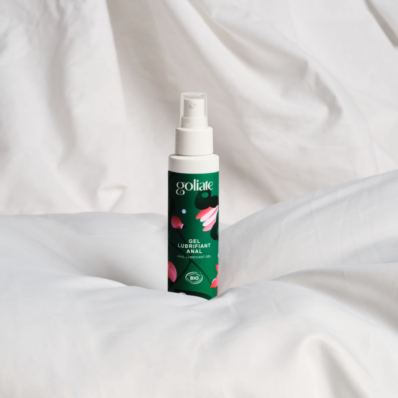 Анальний лубрикант Goliate Gel Lubrifiant Anal 100 мл, вигляд збоку, упаковка