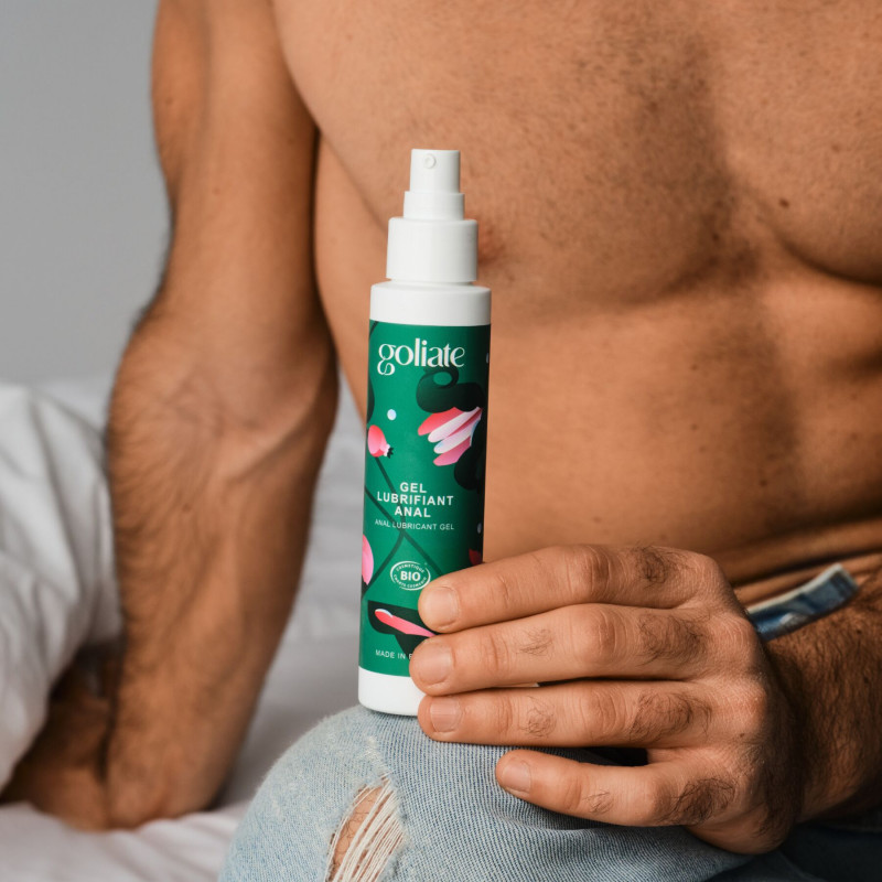 Анальний лубрикант Goliate Gel Lubrifiant Anal 100 мл, вигляд ззаду упаковки