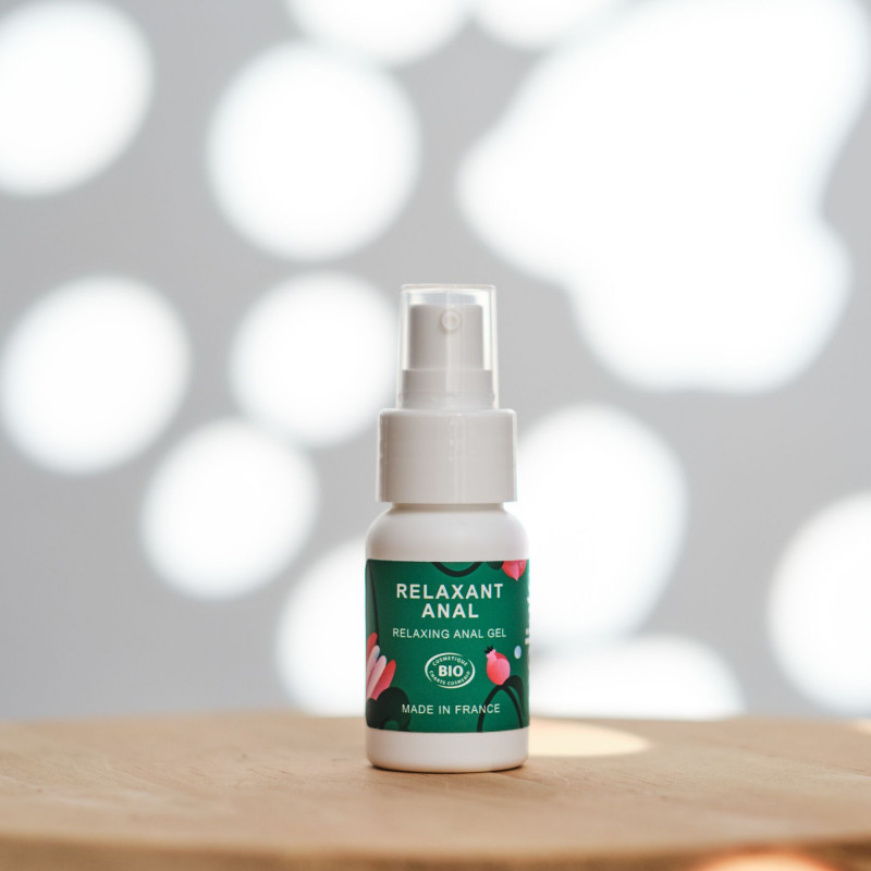 Упаковка анального релаксанту Goliate Relaxant Anal 30 мл - картонна коробка з інформацією про склад