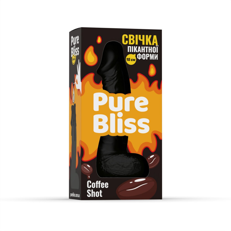 Текстура воску ароматної свічки Pure Bliss Black Coffee Shot (Кава) 15 см, гладка та однорідна