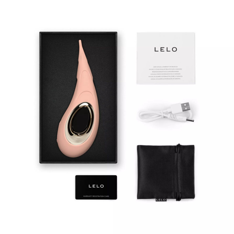 Кліторальний вібратор LELO DOT Cruise Peach Please: елегантний вигляд у руці, зручне керування