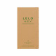 Презерватив LELO HEX Condoms Organic, тонкий та еластичний, видно текстуру