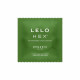 Вигляд збоку презерватива LELO HEX Condoms Organic, підкреслюючи його еластичність та анатомічну форму.